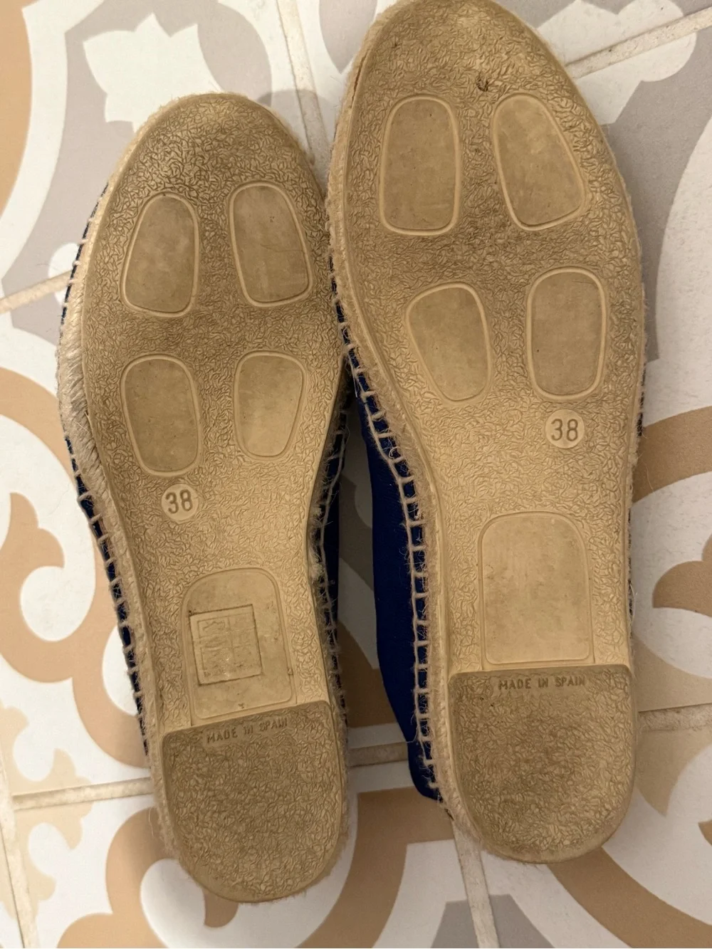 Kenzo Navy Blue Paris Logo Espadrilles